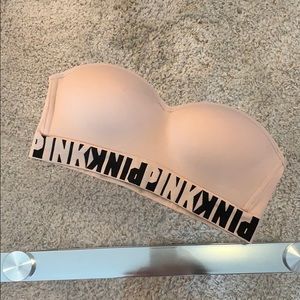Pink push up bandeau